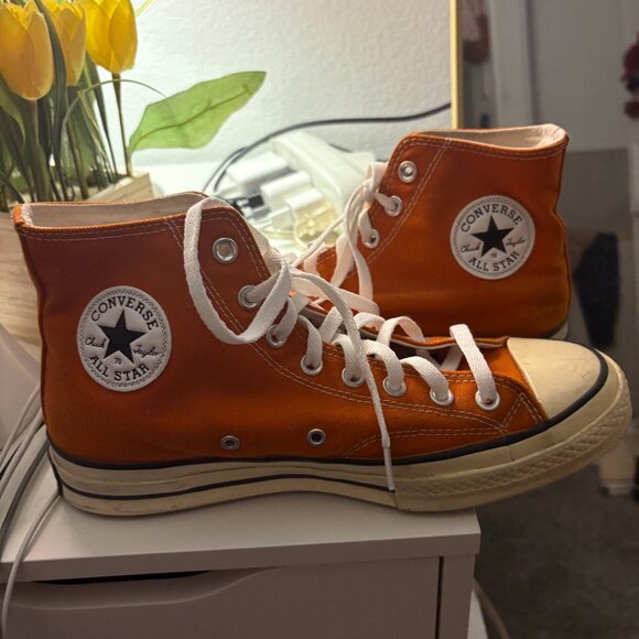 Orange Chuck Taylors Size Women's 11 - Picture 3 of 6